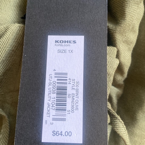 NWT Apt 9 green vest 1X - Picture 7 of 11